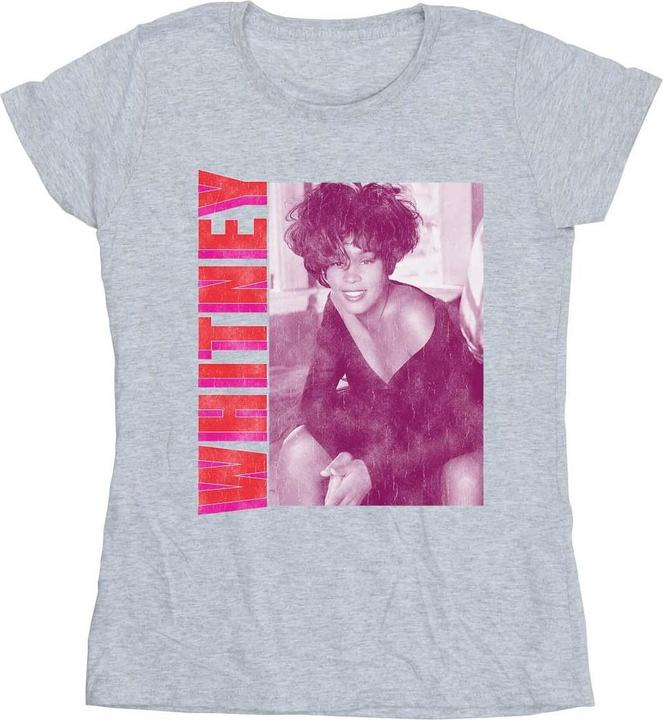 Actual product image Whitney Houston Womens/Ladies Whitney Pose Cotton T-Shirt (XXL)