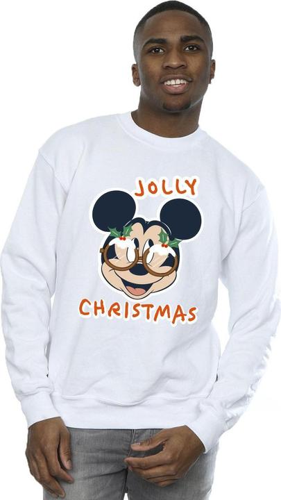 Immagine prodotto Disney Mickey Mouse Jolly Christmas Glasses Felpa Uomo (3XL)