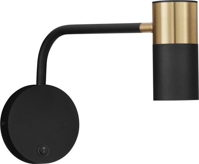Actual product image Nova Luce PONGO wall light GU10 black 18x10.5cm dimmable 9010221
