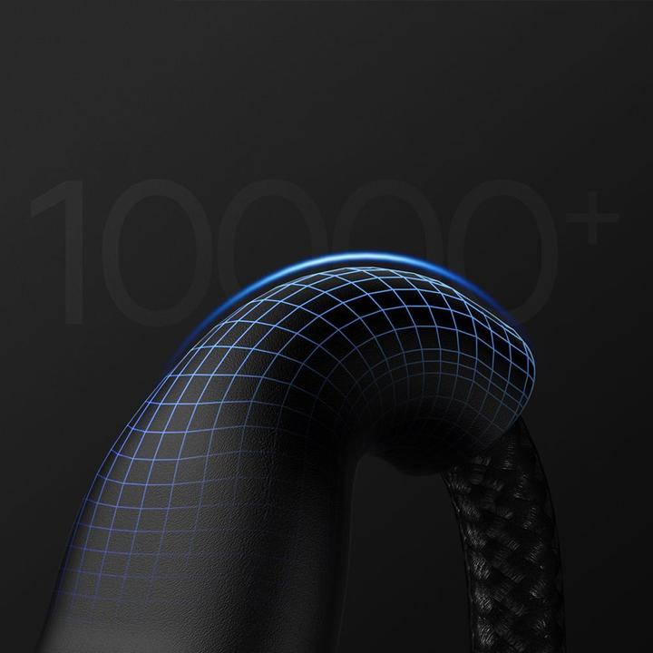 Actual product image Baseus 3in1 USB cable Flash Series, USB-C + micro USB + Lightning, 100W, 1.2m (black) (1.20 m, USB 3.2 Gen 1)