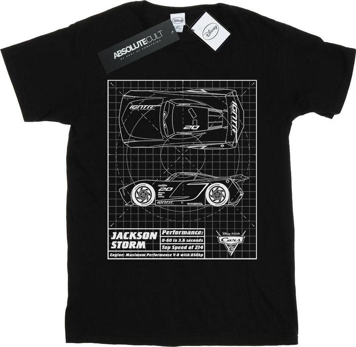 Produktbild Disney Cars Jackson Storm Blueprint TShirt (L)