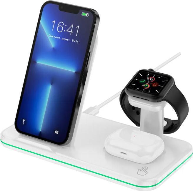 Produktbild Hermex 3-in-1 Ladestation für Smartphone Smartwatch Kopfhörer Dockingstation (15 W)