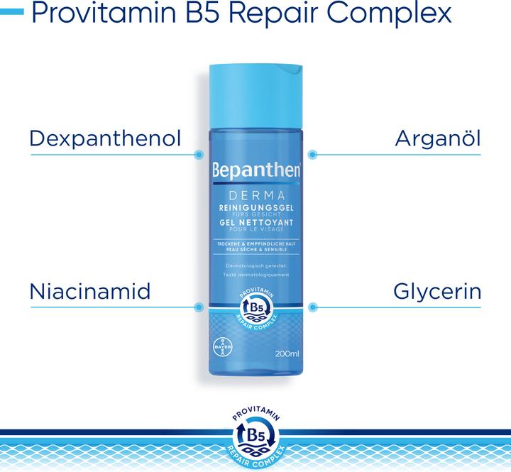 Immagine prodotto Bepanthen Derma Gel detergente per il viso (Gel, 200 ml)