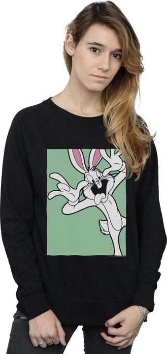 Actual product image Looney Tunes Womens/Ladies Bugs Bunny Funny Face Sweatshirt (L)