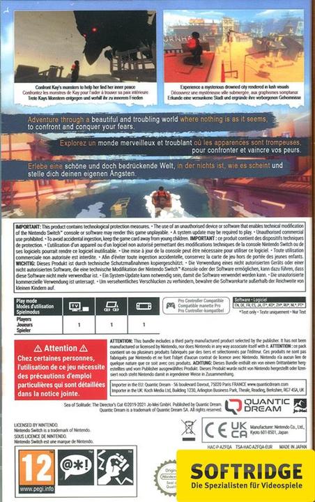 Immagine prodotto Quantic Dreams Sea of Solitude - The Director's Cut (Switch, Multilingue)