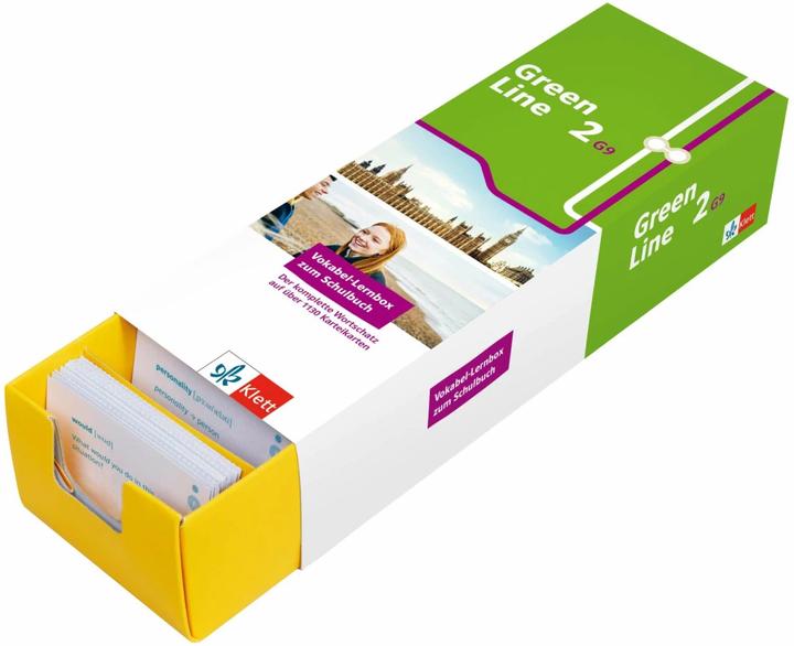 Immagine prodotto Green Line 2 G9 (Neue Ausgabe ab 2019) Klasse 6 Vokabel-Lernbox zum Schulbuch (Tedesco, Formazione di Klett Learning, 2021)