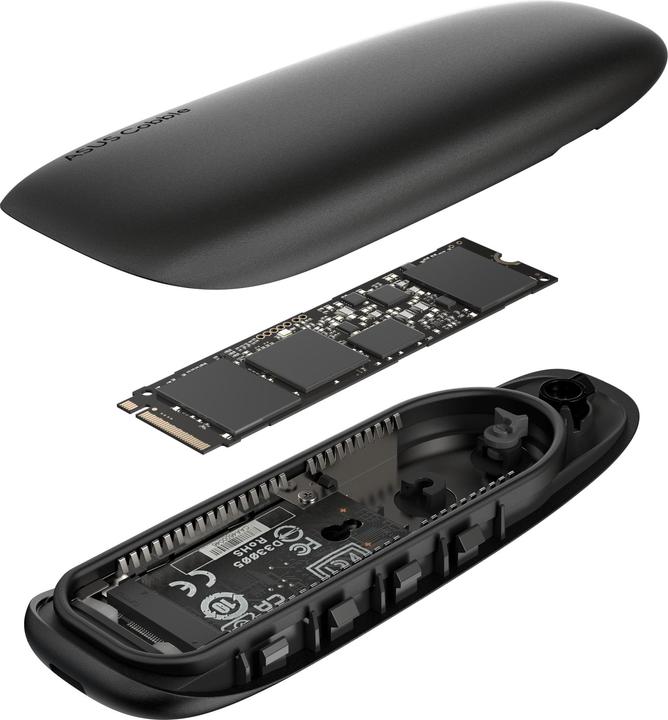 Actual product image ASUS Go COBBLE BLACK storage housing (M.2)