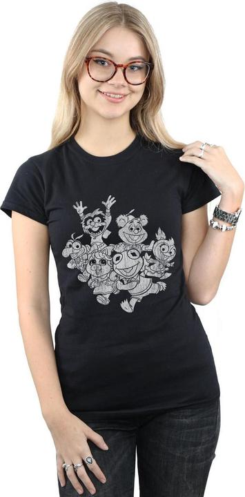 Actual product image Disney Womens/Ladies The Muppets Muppet Babies Mono Group Cotton T-Shirt (L)