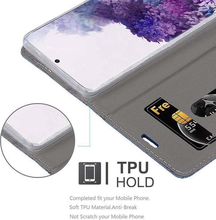 Produktbild Cadorabo Book Jeans Optik Cover (Samsung Galaxy S20 Ultra)