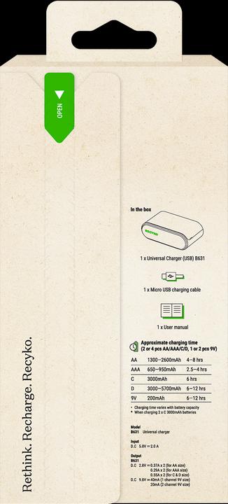 Immagine prodotto GP Batteries Caricatore universale R21 (Caricabatterie senza batteria)