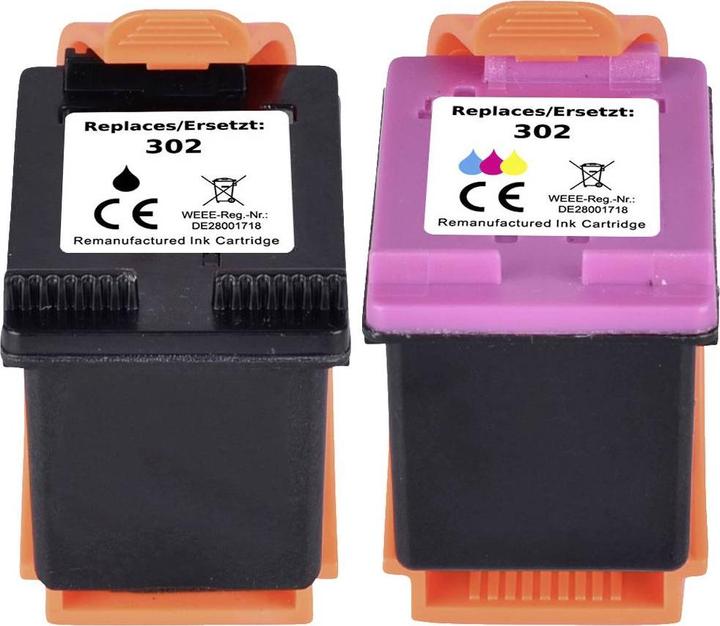 Immagine prodotto Renkforce La confezione combinata di inchiostro sostituisce la confezione combinata HP 302 (X4D37AE) (M, FC, C, Y)