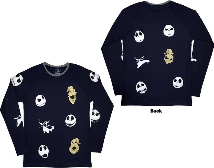 The Nightmare Before Christmas Character Heads Back Print (Longsleeve)