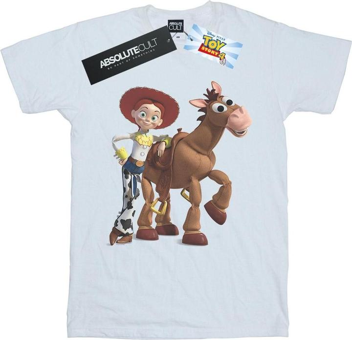 Actual product image Disney Womens/Ladies Toy Story 4 Jessie And Bullseye Cotton Boyfriend T-Shirt (4XL)