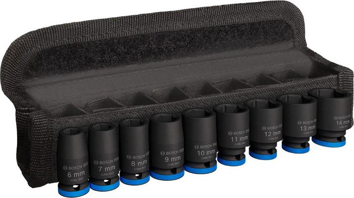 Actual product image Bosch Professional Zubehör PRO Impact (11 mm, 12 mm, 8 mm, 10 mm, 7 mm, 9 mm, 6 mm, 14 mm, 13 mm)