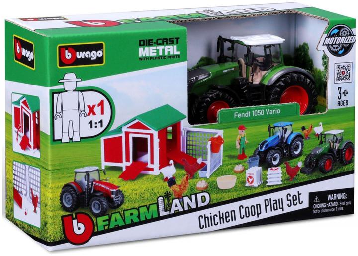 Actual product image Bburago Chicken coop with tractor