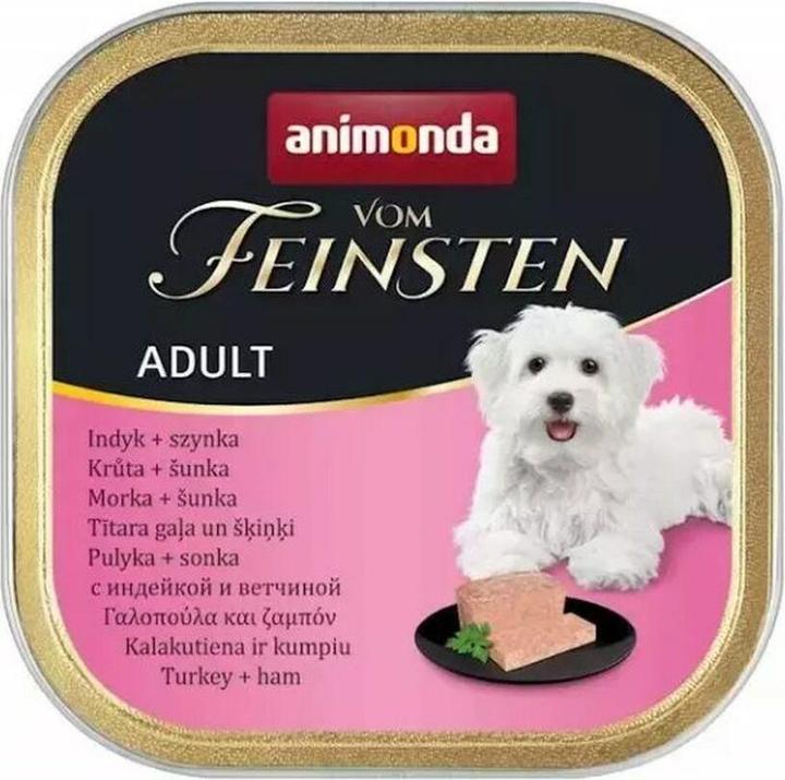 Produktbild animonda VOM FEINSTEN ADULT LUNCH Nasses Hundefutter Truthahn Schinken 150 g (Senior, 1 Stk., 150 g)