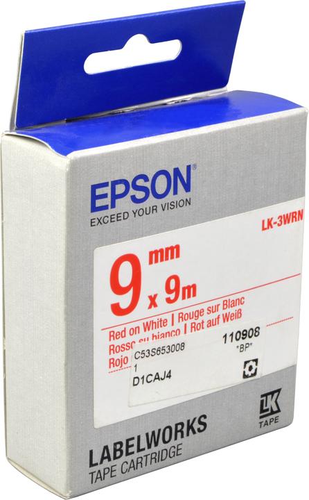 Immagine prodotto Epson Cassetta Per Etichette Lk-3wrn (0.90 cm, Rosso)