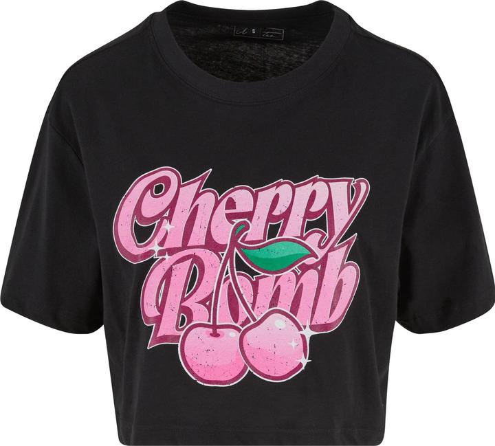 Miss Tee Cherry Bomb Ladies Short Overized Tee - 159397 (XL)