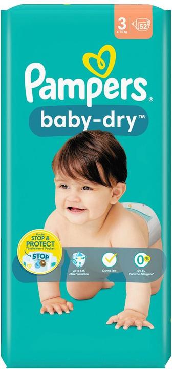 Actual product image Pampers Baby-Dry (Size 3, Pack, 52 Piece)
