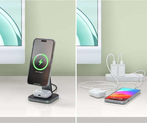 Produktbild Satechi 2-in-1 Foldable Charging Stand (15 W)