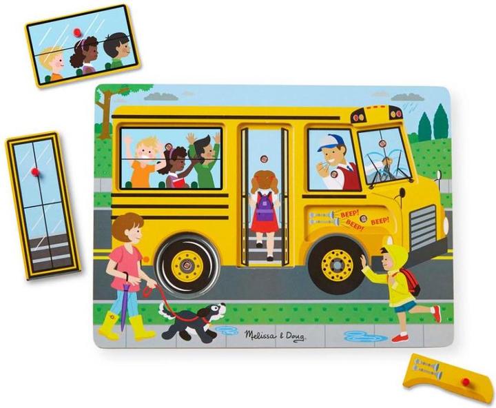 Produktbild Melissa & Doug Sound-Puzzle Busfahrer (6 Teile)