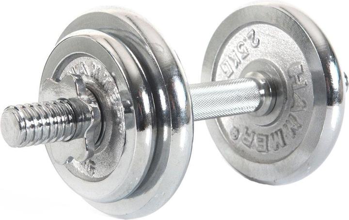 Actual product image Hammer Fitness Chrome dumbbell set (1 x 10 kg)