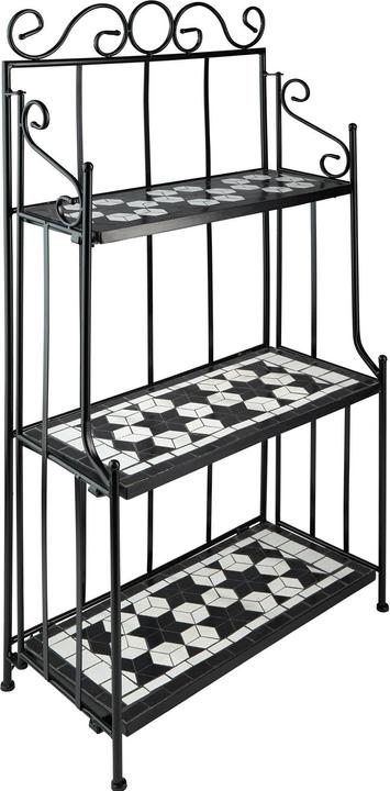 Image du produit tectake Etagère en métal mosaïque 3 étages