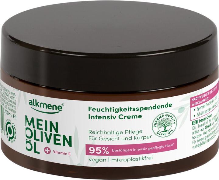 Actual product image Alkmene MEIN OLIVENÖL, Feuchtigkeitsspendende Intensiv Creme (Body cream, 200 ml)