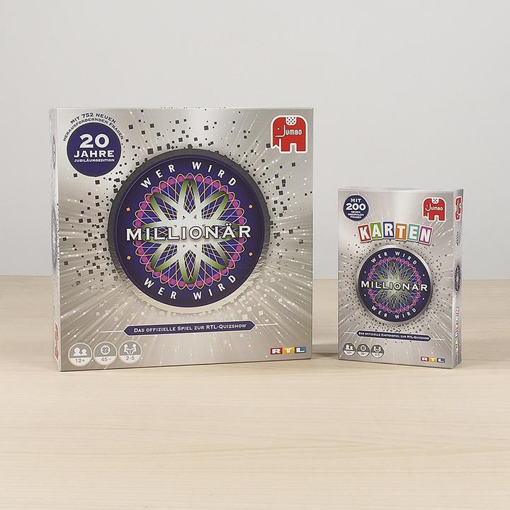 Actual product image Jumbo Who Wants To Be A Millionaire Card Game (German)