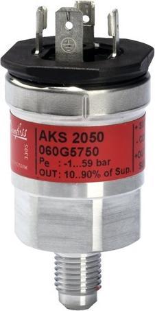 Image du produit Danfoss AKS 2050, G3/8, -1-59 - -1-59 bar, Ratiométrique, DIN-stik, G, 3/8