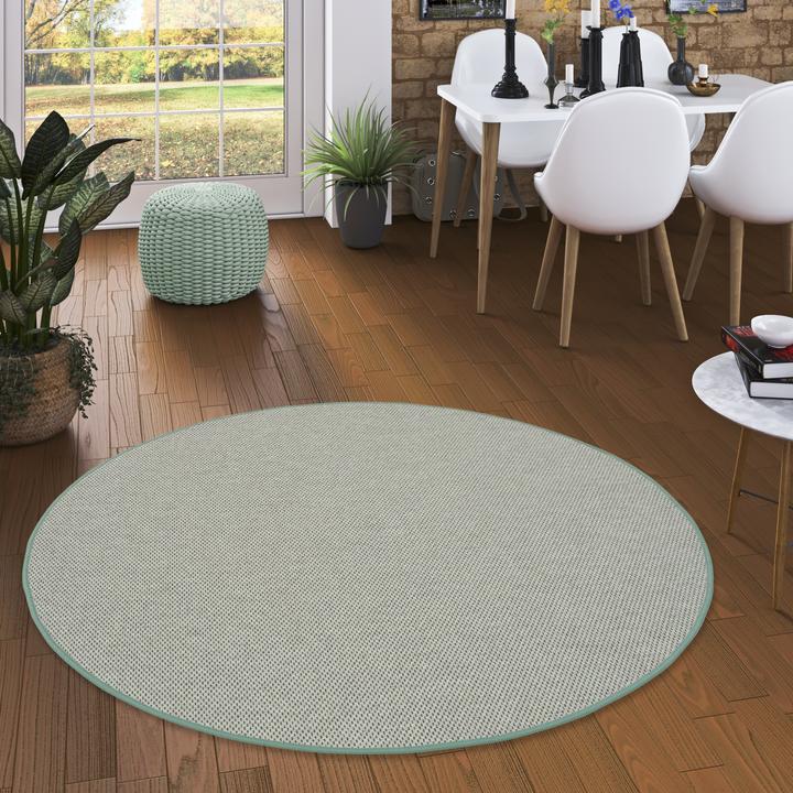 Produktbild Snapstyle Bentzon Natur Flachgewebe Teppich Rund (133 x 133 cm)