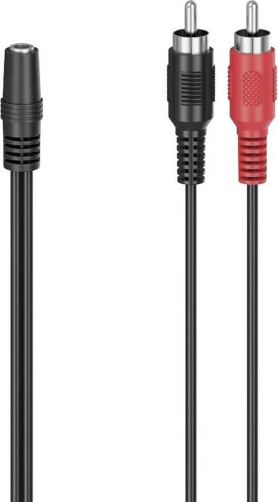 Produktbild Hama Audio-Adapter, 2 Cinch-Stecker - 3,5-mm-Klinken-Kupplung Stereo (Klinkenadapter)