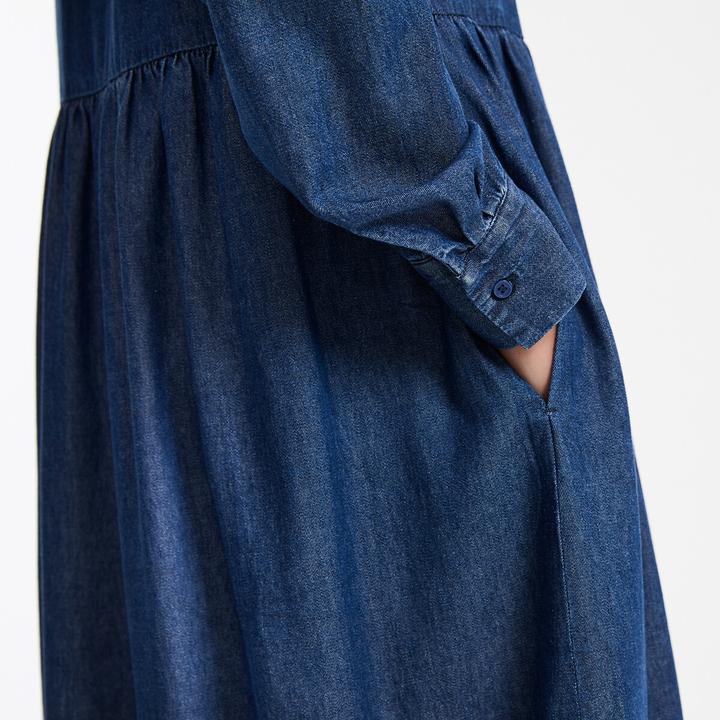 Image du produit La Redoute Collections Longue robe en jean à manches longues (38)