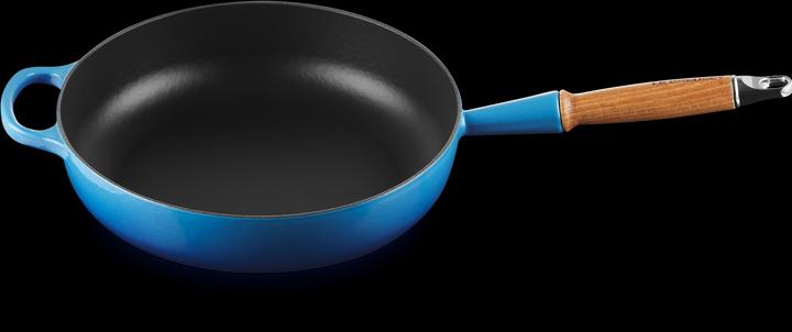 Actual product image Le Creuset Sauté Pan Sig 28cm Azure (28 cm, Frying pan, Cast iron)