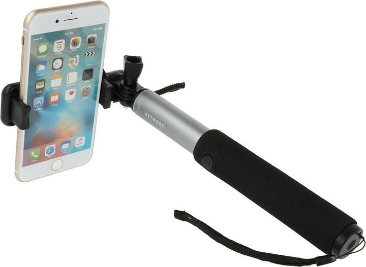 Produktbild Networx Selfie Stick Mila mit Spiegel - Schwarz