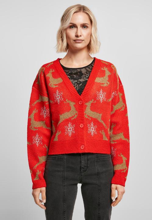 Produktbild Urban Classics Ladies Short Oversized Christmas Cardigan (3XL)