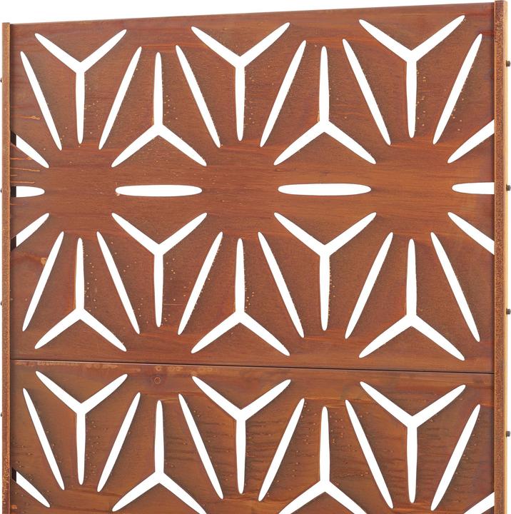 Image du produit Casa.Pro Trennwand Kilsturd Cortenstahl 180x90 cm Edelrost (180 x 90 x 40 cm)