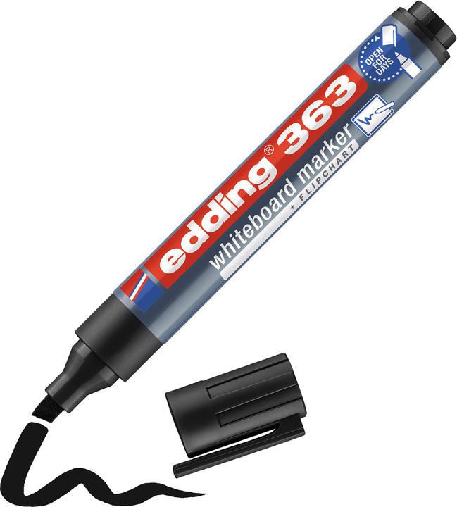 Produktbild Edding Whiteboard-Marker 363 (Schwarz, 1 mm, 1 x)