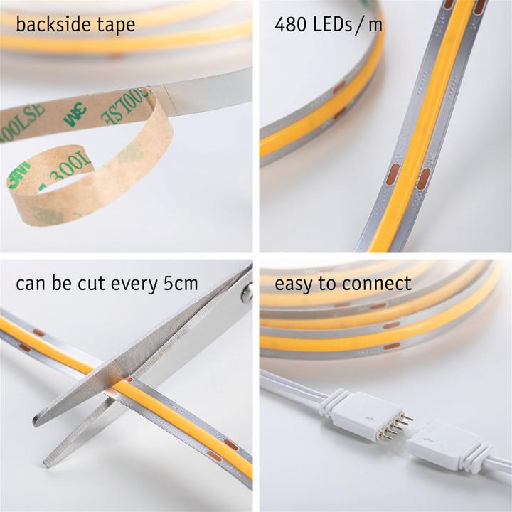 Actual product image Paulmann MaxLED 500 Full-Line COB Stripe Set (Warm white, 150 cm, Indoor)