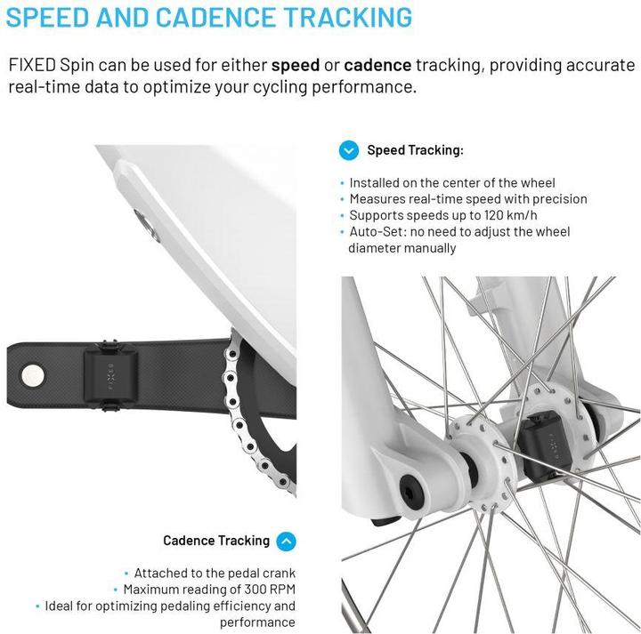 Image du produit Fixed Capteur de cadence/vitesse Spin, noir