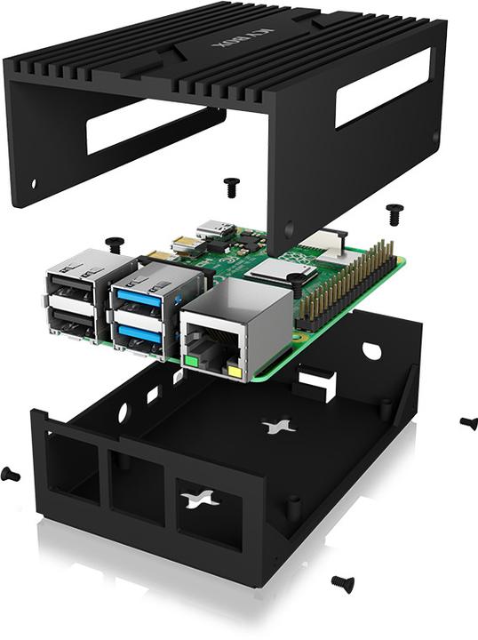 Image du produit RaidSonic ICY BOX abritant IB-RP111 pour Raspberry Pi 4