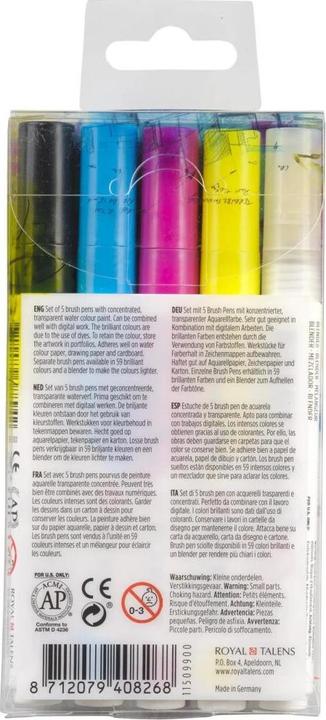 Immagine prodotto Talens Brush Pen Primary (Multicolore, 5 x)