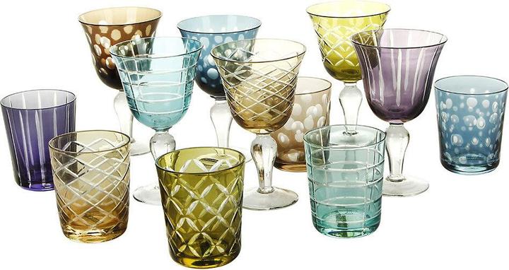 Actual product image Pols Potten Design wine glass set Cuttings (6 pieces) (25 cl, 6 Glasses, Wine glasses set)