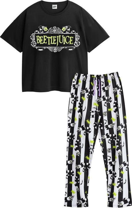 Beetlejuice Schlafanzug mit langer Hose kurzärmlig