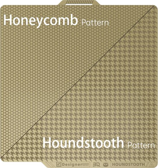 Image du produit 3d-printerstore.ch BIQU Buildplate für Bambu Lab Dual-textured Honeycomb-Houndstooth P1/X1 (Lit d'impression)