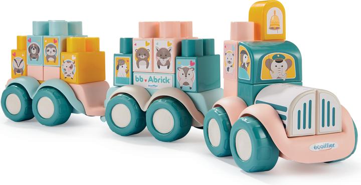 Image du produit Abrick Train d'animaux avec briques, 51 pcs.
