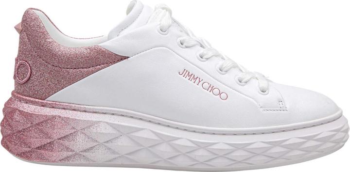 Produktbild Jimmy Choo white leather sneakers with glitter degrade (40)