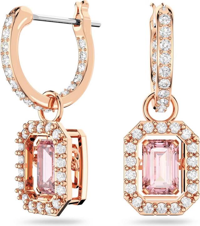 Produktbild Swarovski Millenia Drop Ohrhänger Oktagon Schliff Rosa Roségold (Swarovski Metall)