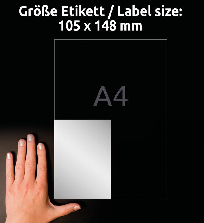 Actual product image Avery Type label