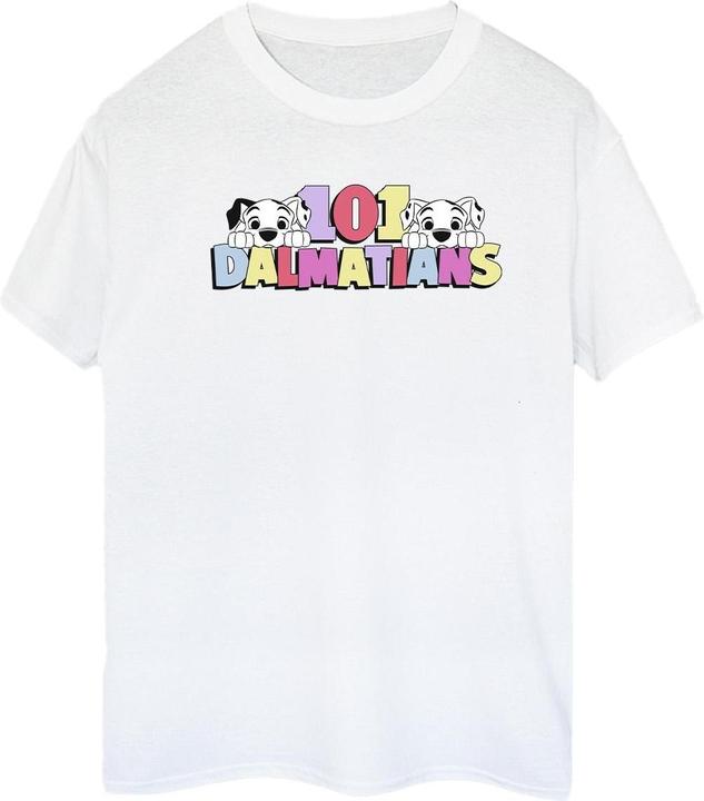 Actual product image Disney Womens/Ladies 101 Dalmatians Multi Colour Cotton Boyfriend T-Shirt (XL)